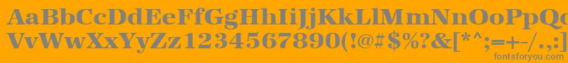 More about Urwantiquatextbolwid Font Urwantiquatextbolwid Font – Gray Fonts on Orange Background
