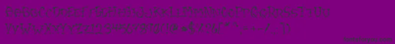 VtcSumislasheroneSc Font – Black Fonts on Purple Background