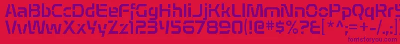 AlepholonRegular Font – Purple Fonts on Red Background