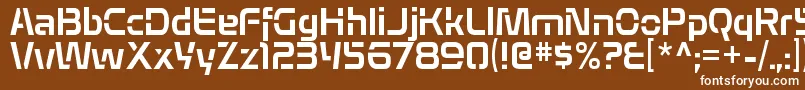 Шрифт AlepholonRegular – белые шрифты на коричневом фоне