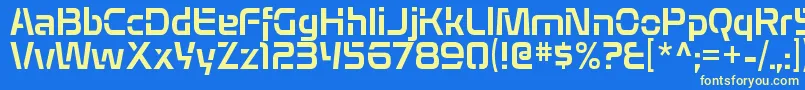 AlepholonRegular Font – Yellow Fonts on Blue Background