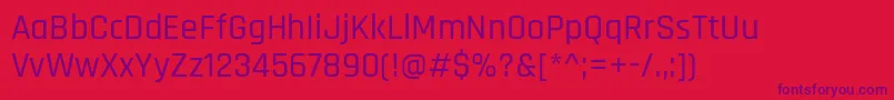 RajdhaniMedium Font – Purple Fonts on Red Background