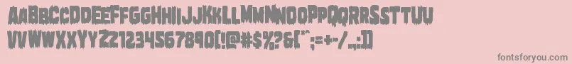 Weitere Informationen zur Marshthingcond-Schriftart Marshthingcond-Schriftart – Graue Schriften auf rosa Hintergrund