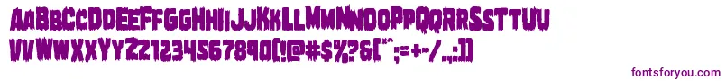 Шрифт Marshthingcond – фиолетовые шрифты на белом фоне