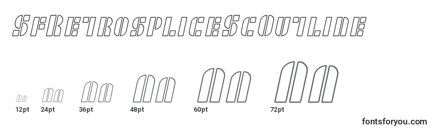 SfRetrospliceScOutline Font Sizes