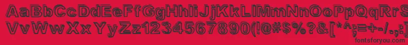 Valeshad Font – Black Fonts on Red Background