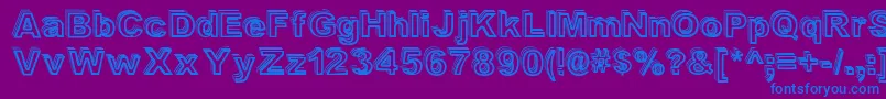 Valeshad Font – Blue Fonts on Purple Background