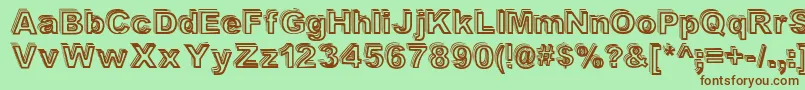 Valeshad Font – Brown Fonts on Green Background