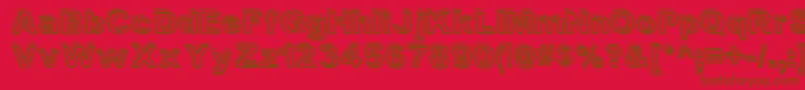 Valeshad Font – Brown Fonts on Red Background