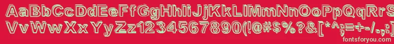 Valeshad Font – Green Fonts on Red Background