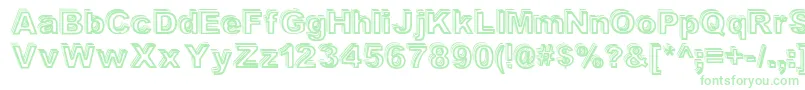 Valeshad Font – Green Fonts on White Background