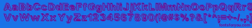 Valeshad Font – Purple Fonts on Blue Background