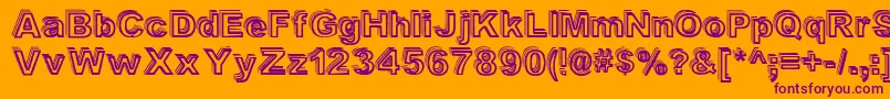 More about Valeshad Font Valeshad Font – Purple Fonts on Orange Background