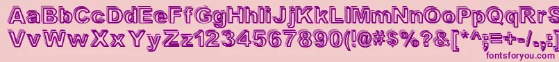 Valeshad Font – Purple Fonts on Pink Background