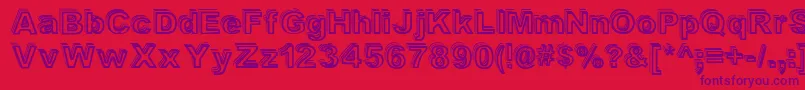 Valeshad Font – Purple Fonts on Red Background