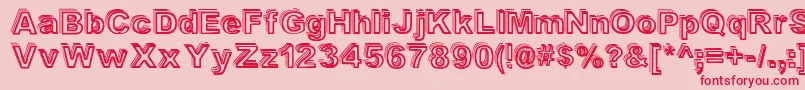 Valeshad Font – Red Fonts on Pink Background