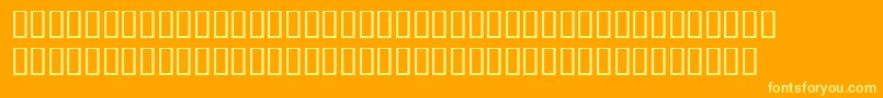 TempsswashSh Font – Yellow Fonts on Orange Background