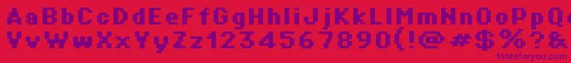 fuente Supertext01Bold – Fuentes Moradas Sobre Fondo Rojo