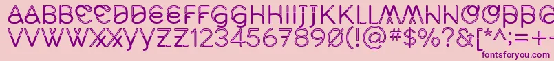 MidcaseRegline Font – Purple Fonts on Pink Background