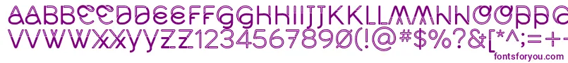 MidcaseRegline Font – Purple Fonts on White Background