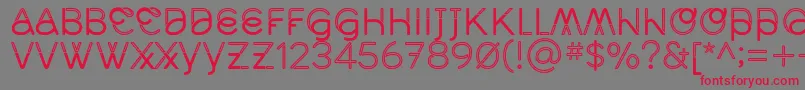 MidcaseRegline Font – Red Fonts on Gray Background