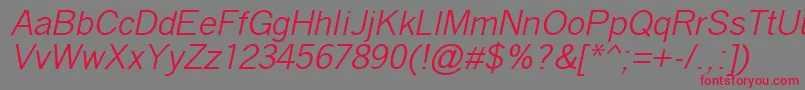 fuente QuicktypeIiItalic – Fuentes Rojas Sobre Fondo Gris