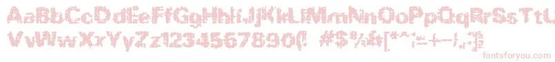 BnRock Font – Pink Fonts on White Background