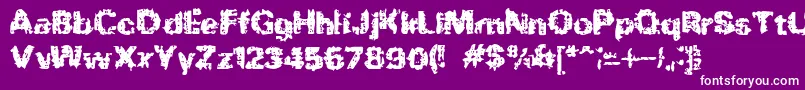 BnRock Font – White Fonts on Purple Background