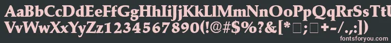 KatzenDisplaySsi Font – Pink Fonts on Black Background