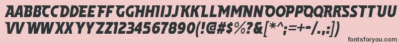 WindpowerRegular Font – Black Fonts on Pink Background