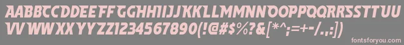WindpowerRegular Font – Pink Fonts on Gray Background