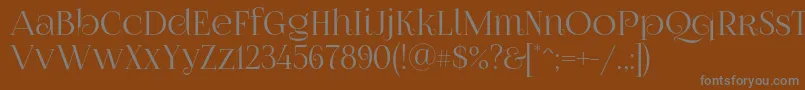 More about Foglihtenno07calt Font Foglihtenno07calt Font – Gray Fonts on Brown Background