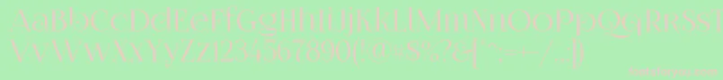 Foglihtenno07calt Font – Pink Fonts on Green Background