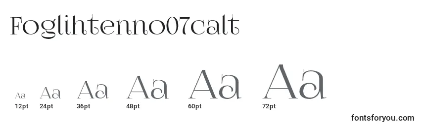 Foglihtenno07calt Font Sizes