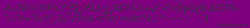 Gigi Font – Black Fonts on Purple Background