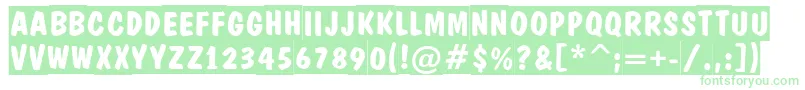 DominotitulslBold Font – Green Fonts on White Background