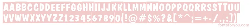 DominotitulslBold Font – Pink Fonts on White Background