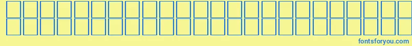 Czcionka McsTabukSUNormal. – niebieskie czcionki na żółtym tle
