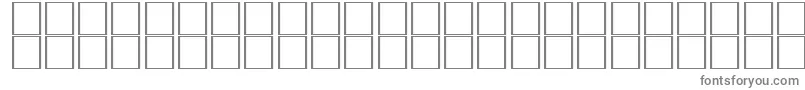 フォントMcsTabukSUNormal. – 白い背景に灰色の文字