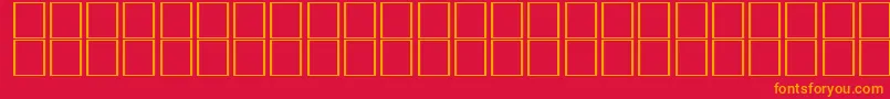 McsTabukSUNormal. Font – Orange Fonts on Red Background