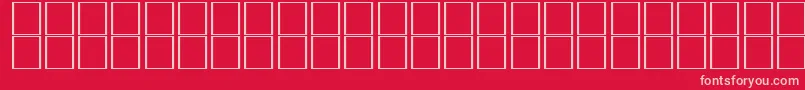 McsTabukSUNormal. Font – Pink Fonts on Red Background