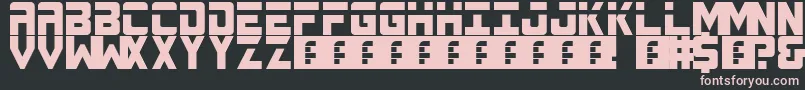 Fonte Spacebar – fontes rosa em um fundo preto