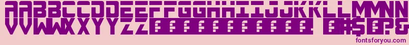 Spacebar Font – Purple Fonts on Pink Background