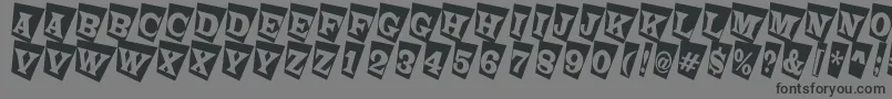 LatinotitulcmtwRegular Font – Black Fonts on Gray Background