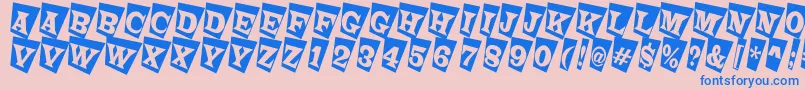 fuente LatinotitulcmtwRegular – Fuentes Azules Sobre Fondo Rosa