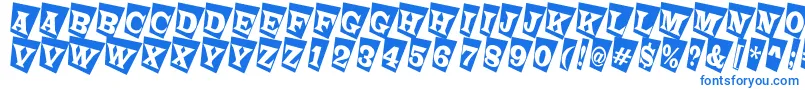 LatinotitulcmtwRegular Font – Blue Fonts on White Background