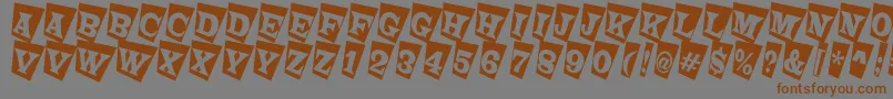 LatinotitulcmtwRegular Font – Brown Fonts on Gray Background