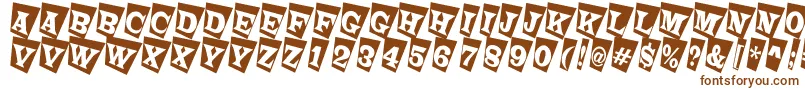 LatinotitulcmtwRegular Font – Brown Fonts on White Background