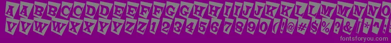 LatinotitulcmtwRegular Font – Gray Fonts on Purple Background