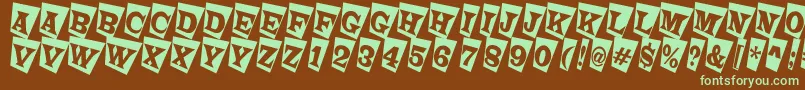 More about LatinotitulcmtwRegular Font LatinotitulcmtwRegular Font – Green Fonts on Brown Background